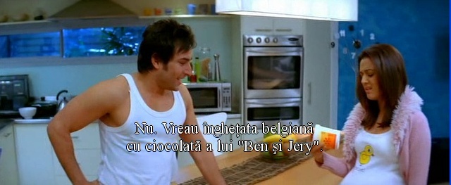 Amby: Nu...Vreau inghetata belgiana cu ciocolata a lui Ben & Jerry.