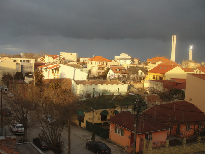 apus de soare-vedere EST - E-Apus de soare de la geamul meu-Constanta altfel