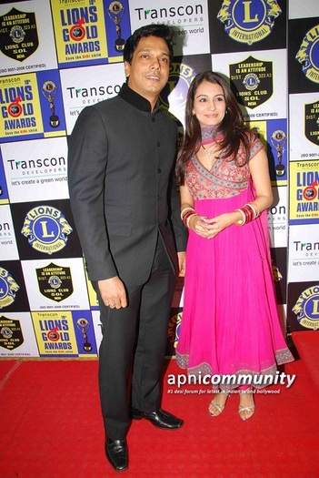 Mahesh Shetty and Anisha Kapoor at 18th Lions Gold Awards 13 - Anesha Kapoor