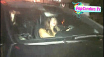 Demi Lovato In Hot Pink Dress Honks Horn (44)