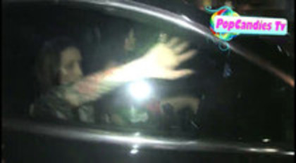 Demi Lovato In Hot Pink Dress Honks Horn (208) Demi Lovato In Hot Pink Dress Honks Horn (208)