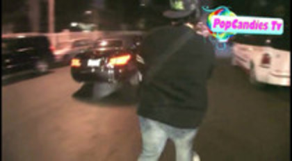 Demi Lovato In Hot Pink Dress Honks Horn (216)