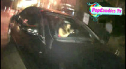 Demi Lovato In Hot Pink Dress Honks Horn (303)