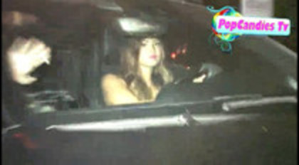 Demi Lovato In Hot Pink Dress Honks Horn (312)