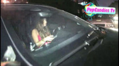 Demi Lovato In Hot Pink Dress Honks Horn (331)