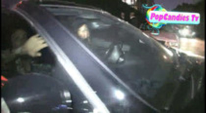 Demi Lovato In Hot Pink Dress Honks Horn (337)