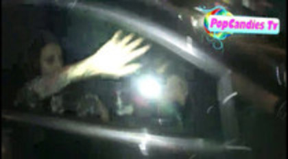 Demi Lovato In Hot Pink Dress Honks Horn (340)