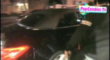 Demi Lovato In Hot Pink Dress Honks Horn (344)
