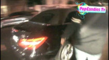 Demi Lovato In Hot Pink Dress Honks Horn (345)