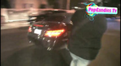 Demi Lovato In Hot Pink Dress Honks Horn (347)