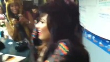 Demi on Kiss FM rocking her new hat (18) - Demilush - Demi on Kiss FM rocking her new hat