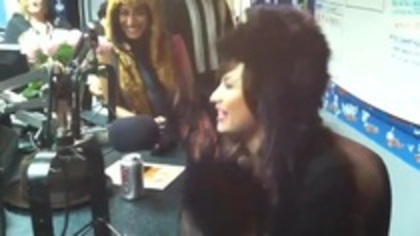 Demi on Kiss FM rocking her new hat (99)