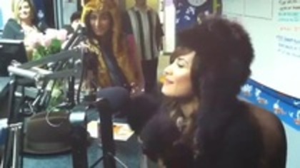 Demi on Kiss FM rocking her new hat (105) - Demilush - Demi on Kiss FM rocking her new hat