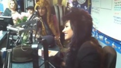 Demi on Kiss FM rocking her new hat (112) - Demilush - Demi on Kiss FM rocking her new hat