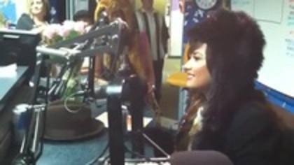 Demi on Kiss FM rocking her new hat (118) - Demilush - Demi on Kiss FM rocking her new hat