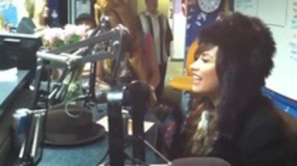 Demi on Kiss FM rocking her new hat (119) - Demilush - Demi on Kiss FM rocking her new hat