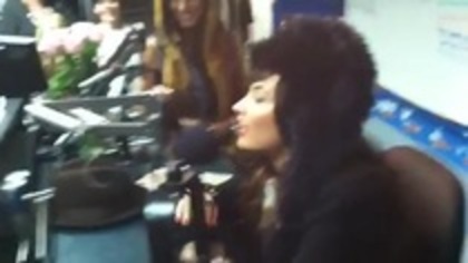 Demi on Kiss FM rocking her new hat (149) - Demilush - Demi on Kiss FM rocking her new hat