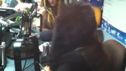 Demi on Kiss FM rocking her new hat (152) - Demilush - Demi on Kiss FM rocking her new hat