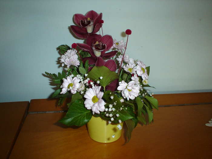 aranjament cu orhidee - Primavara 2012