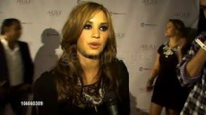 Demi Lovato - Autumn Party Benefiting Children Interview (23)