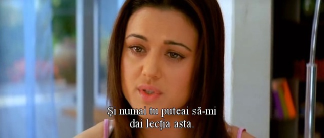 Si numai tu puteai sa-mi dai lectia asta.