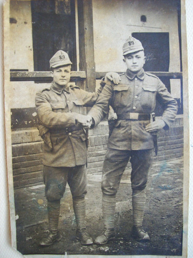 MILITARI  DIN PALOS   -PALASAN IOAN SI  GHEORGHE ..... - POZE VECHI DIN PALOS ARDEAL