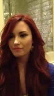 Demi Lovato at the Seventeen lunch Interview