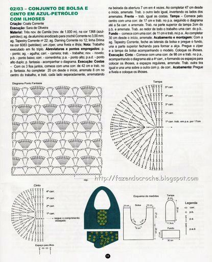 bolsa azul petr1 - Genti crosetate