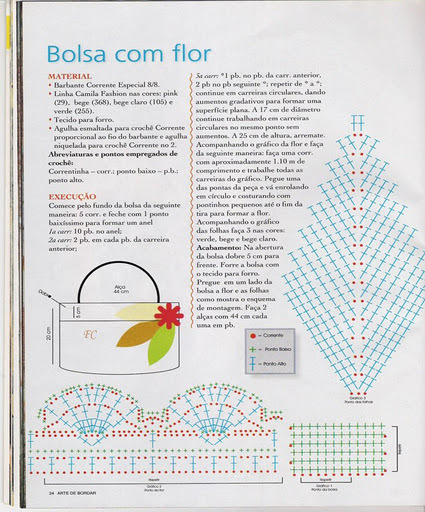 BOLSA FLOR1 - Genti crosetate