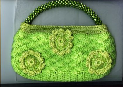bolsa verde maravilhosa - Genti crosetate