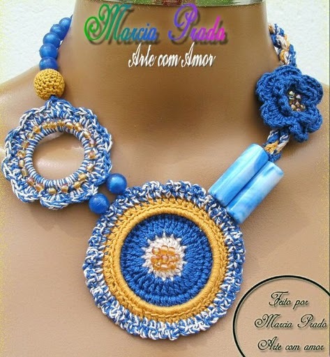 colar roma azul - Bijuterii