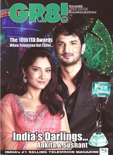 deccov10 - Sushant and Ankita on the cover of GR8 magazine