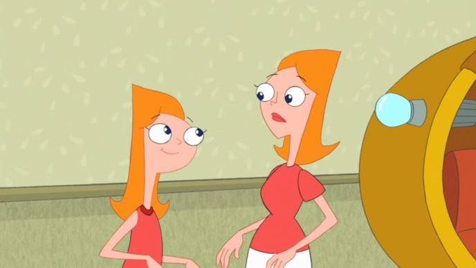 688px-Candace_meet_(future)_Candace - Phineas si Ferb