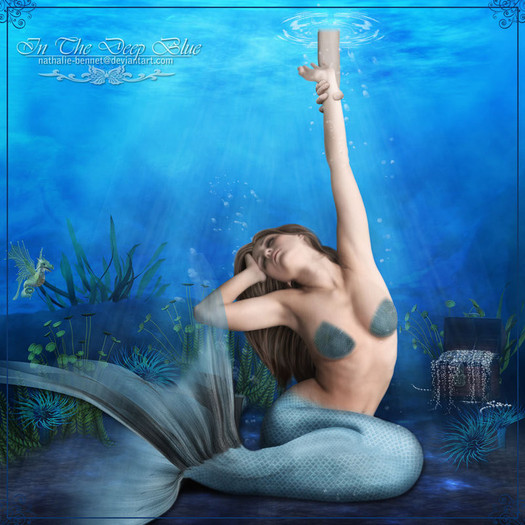 In_The_Deep_Blue_by_Nathalie_Bennet - sirene