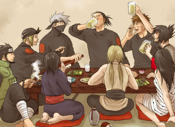 Drinking-party-naruto-shippuuden-18592832-585-425