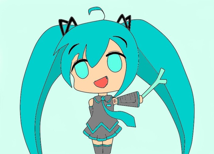 Chibi Miku by em - Hatsune Miku