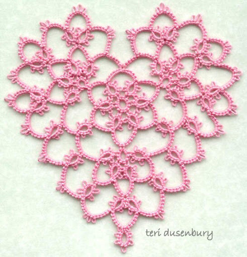 tatting-heart-sadie-dusenbury-pink - Tatting