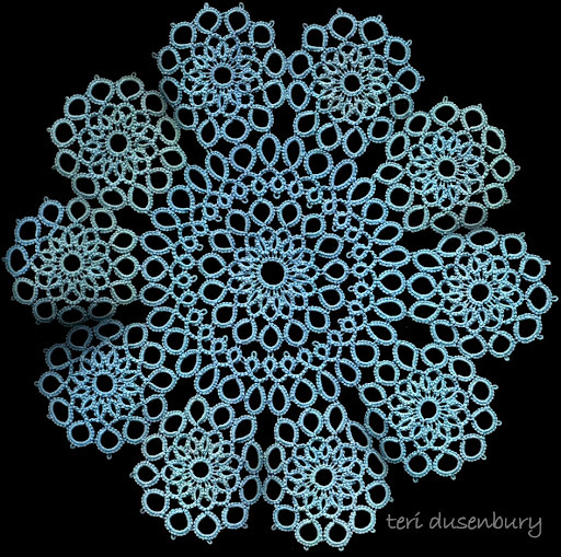 TATTING-ROSETTE-DOILY-WRONG -1995 - Tatting