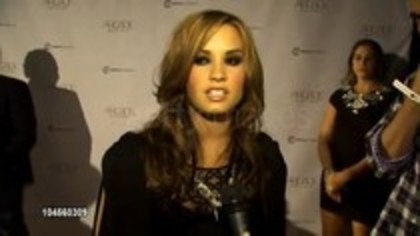 Demi Lovato - Autumn Party Benefiting Children Interview (9)