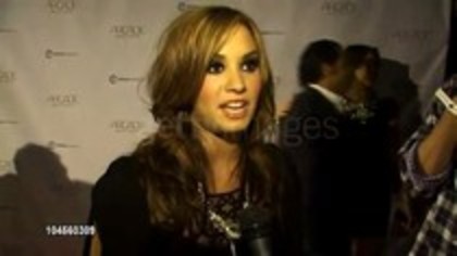 Demi Lovato - Autumn Party Benefiting Children Interview (30)