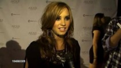 Demi Lovato - Autumn Party Benefiting Children Interview (43)