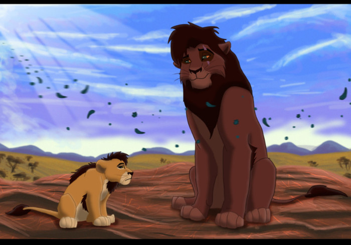 lion_king__kovu_and_his_son_by_gashu_monsata-d3a6ngc - simba