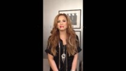 Demi Lovato - Video Message for Italy (2)