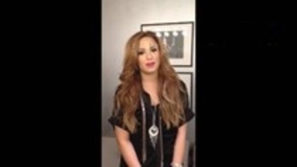Demi Lovato - Video Message for Italy (25)
