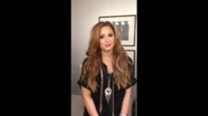 Demi Lovato - Video Message for Italy (29)