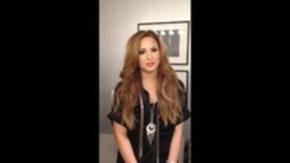 Demi Lovato - Video Message for Italy (30)