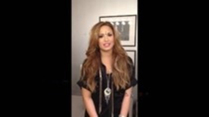 Demi Lovato - Video Message for Italy (33)