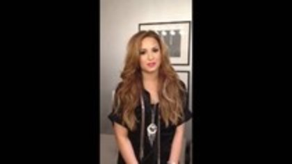 Demi Lovato - Video Message for Italy (101)