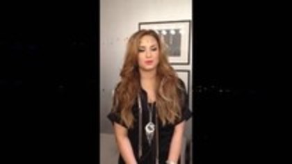 Demi Lovato - Video Message for Italy (106)