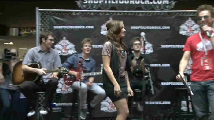 Demi Lovato  Live at Glendale Galleria  in LA for Cambio in HD 00065